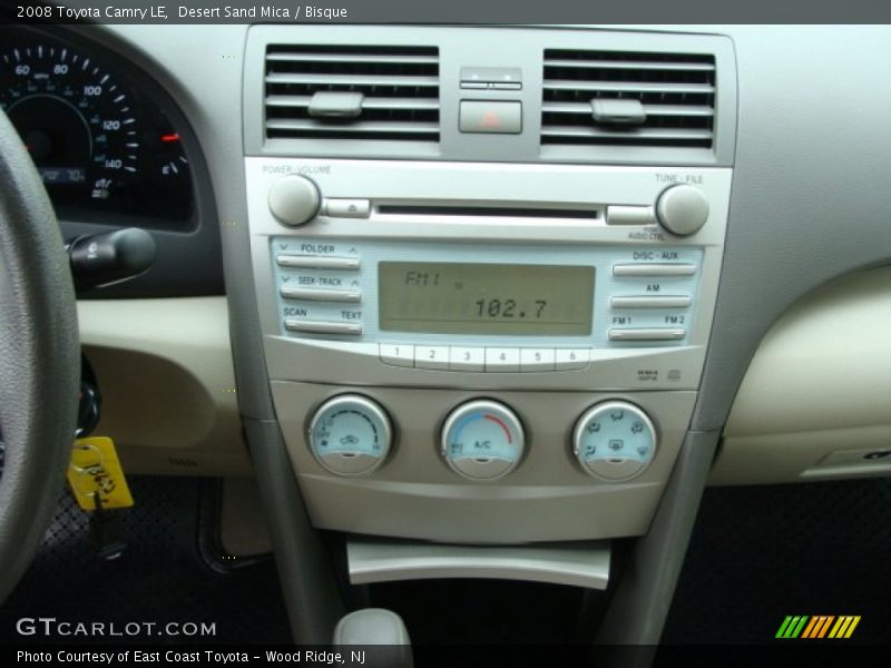 Controls of 2008 Camry LE