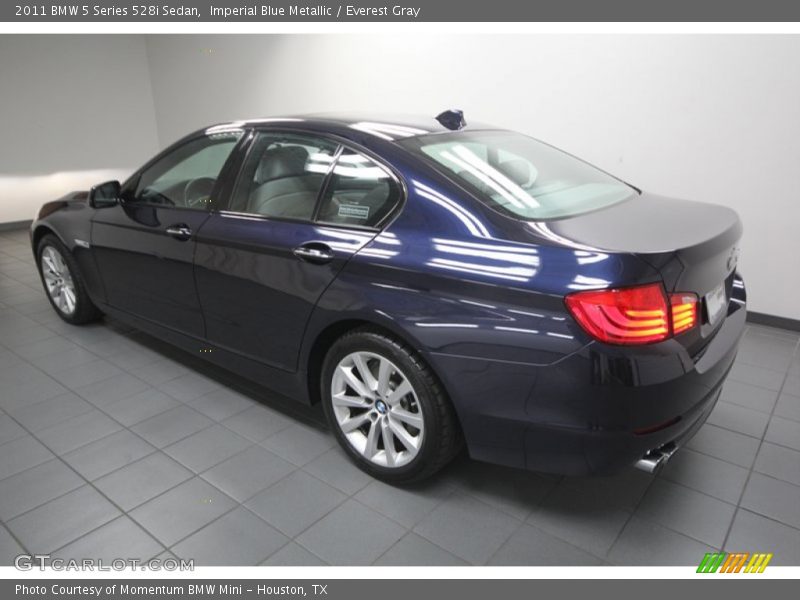 Imperial Blue Metallic / Everest Gray 2011 BMW 5 Series 528i Sedan