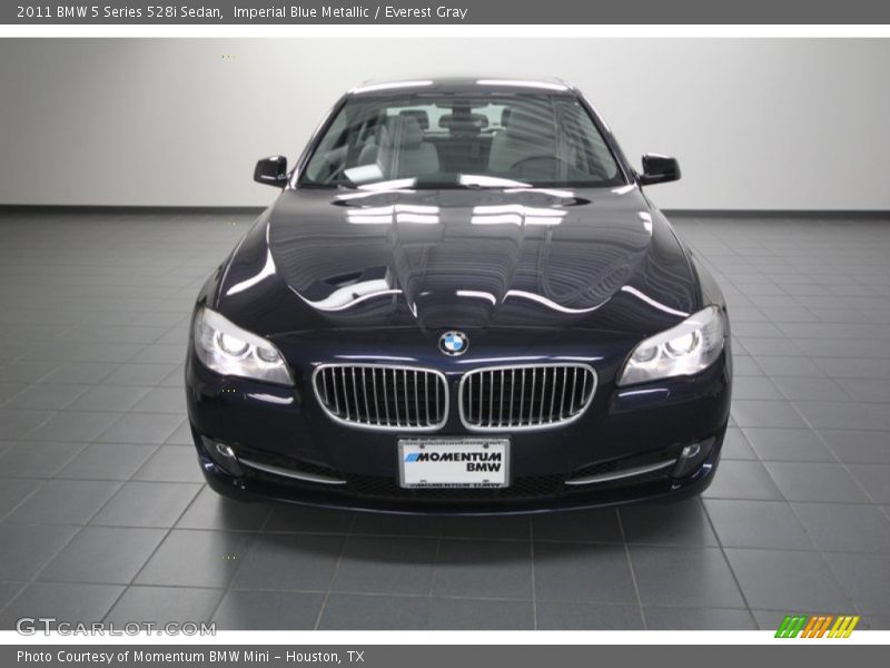 Imperial Blue Metallic / Everest Gray 2011 BMW 5 Series 528i Sedan
