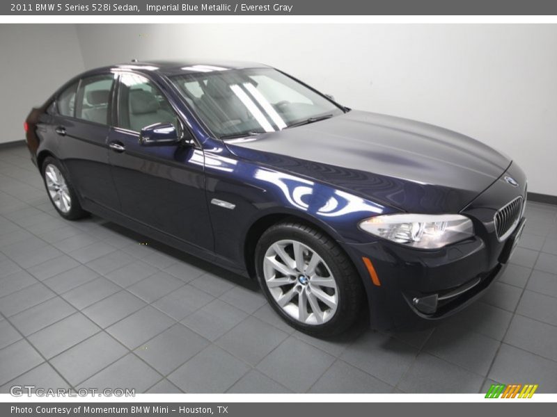 Imperial Blue Metallic / Everest Gray 2011 BMW 5 Series 528i Sedan