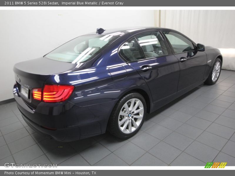 Imperial Blue Metallic / Everest Gray 2011 BMW 5 Series 528i Sedan