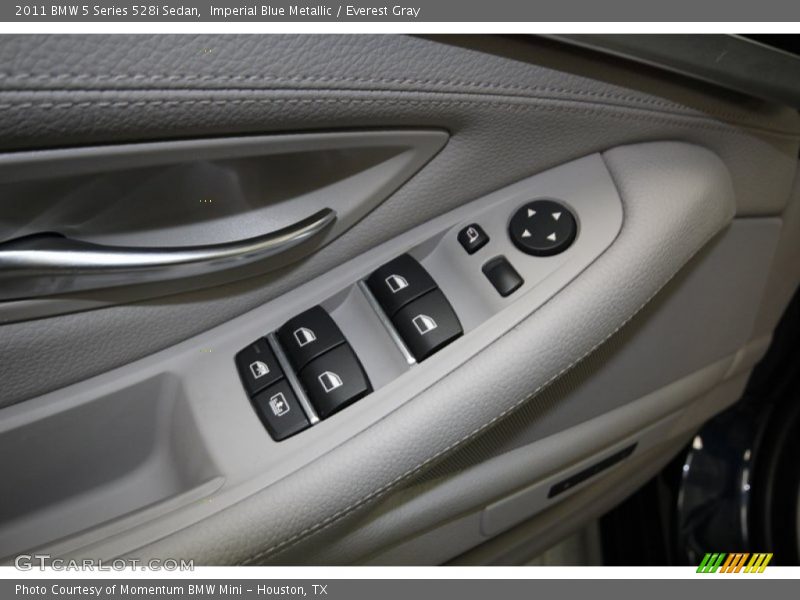 Imperial Blue Metallic / Everest Gray 2011 BMW 5 Series 528i Sedan