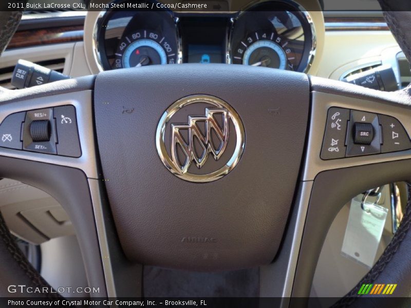 Mocha Steel Metallic / Cocoa/Cashmere 2011 Buick LaCrosse CXL