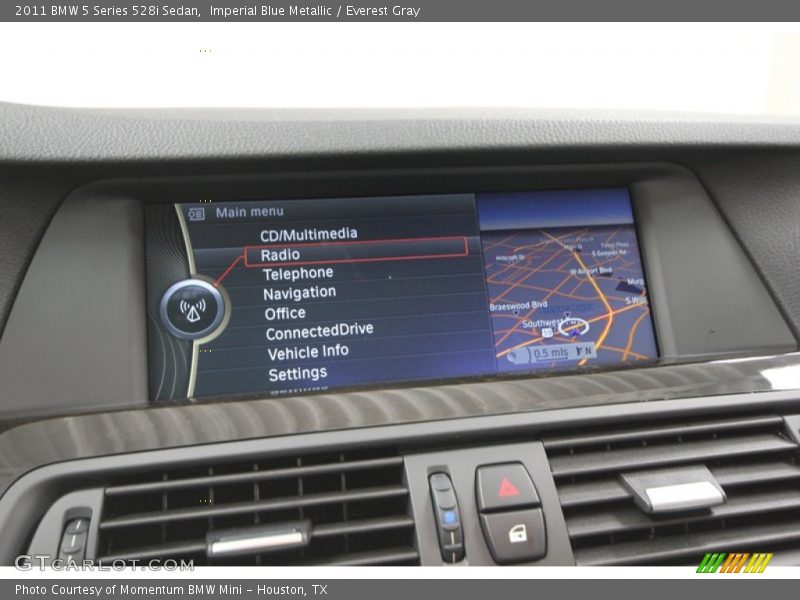 Imperial Blue Metallic / Everest Gray 2011 BMW 5 Series 528i Sedan