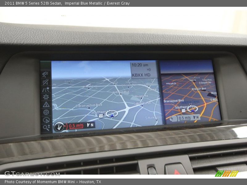 Imperial Blue Metallic / Everest Gray 2011 BMW 5 Series 528i Sedan