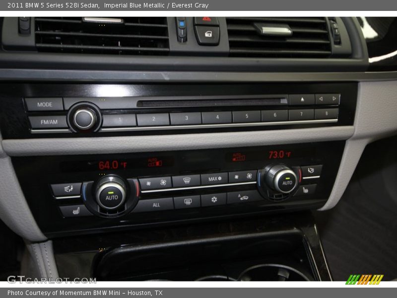 Imperial Blue Metallic / Everest Gray 2011 BMW 5 Series 528i Sedan