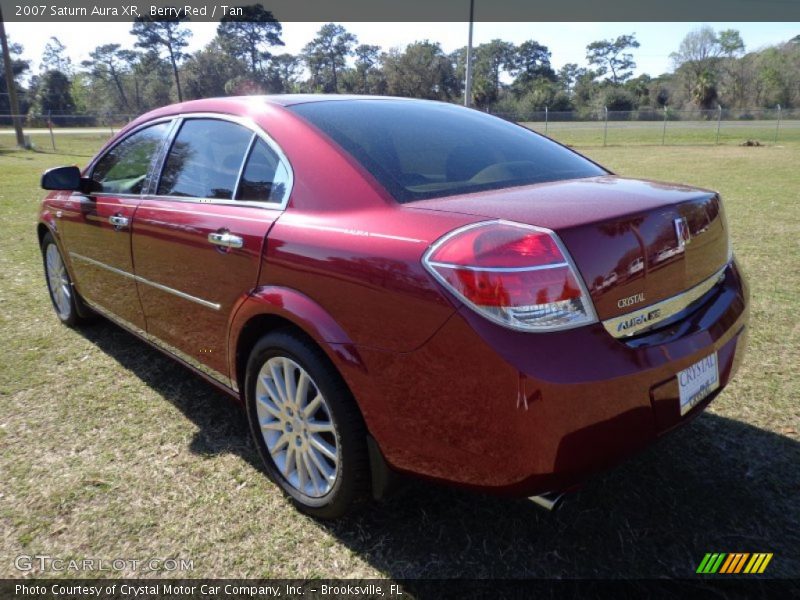 Berry Red / Tan 2007 Saturn Aura XR