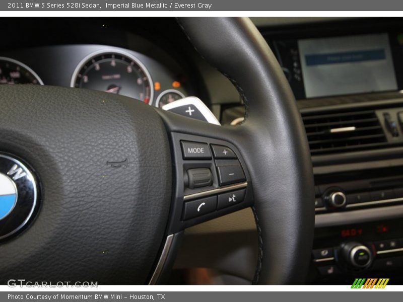 Imperial Blue Metallic / Everest Gray 2011 BMW 5 Series 528i Sedan