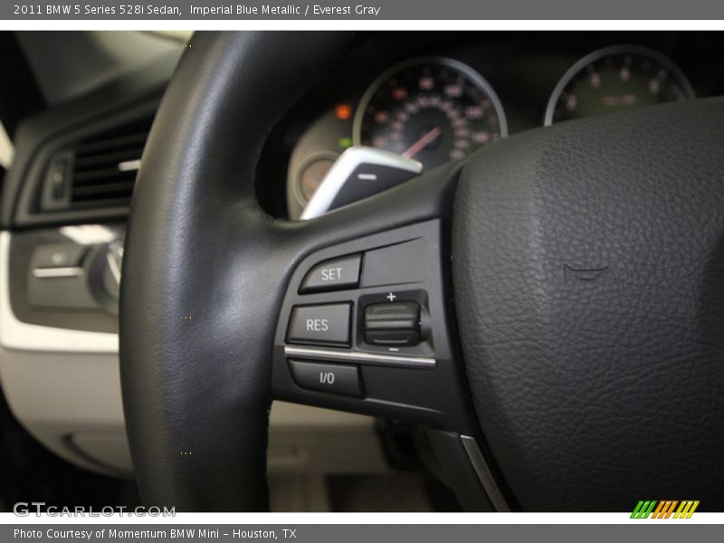 Imperial Blue Metallic / Everest Gray 2011 BMW 5 Series 528i Sedan