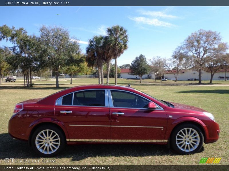 Berry Red / Tan 2007 Saturn Aura XR