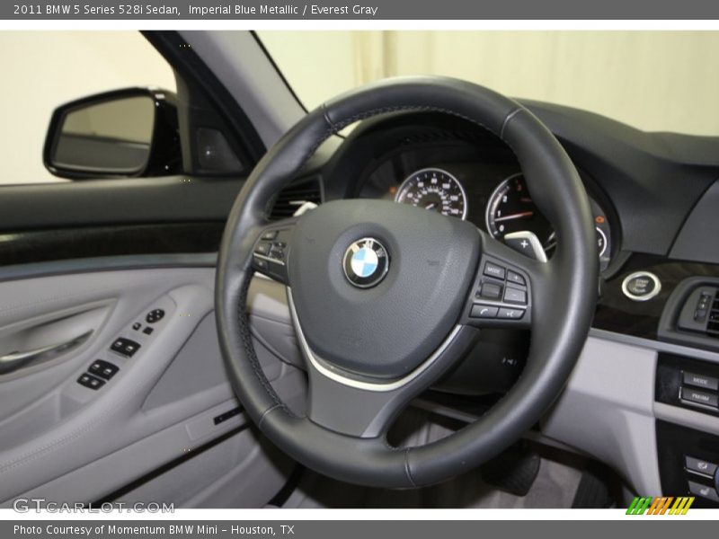 Imperial Blue Metallic / Everest Gray 2011 BMW 5 Series 528i Sedan