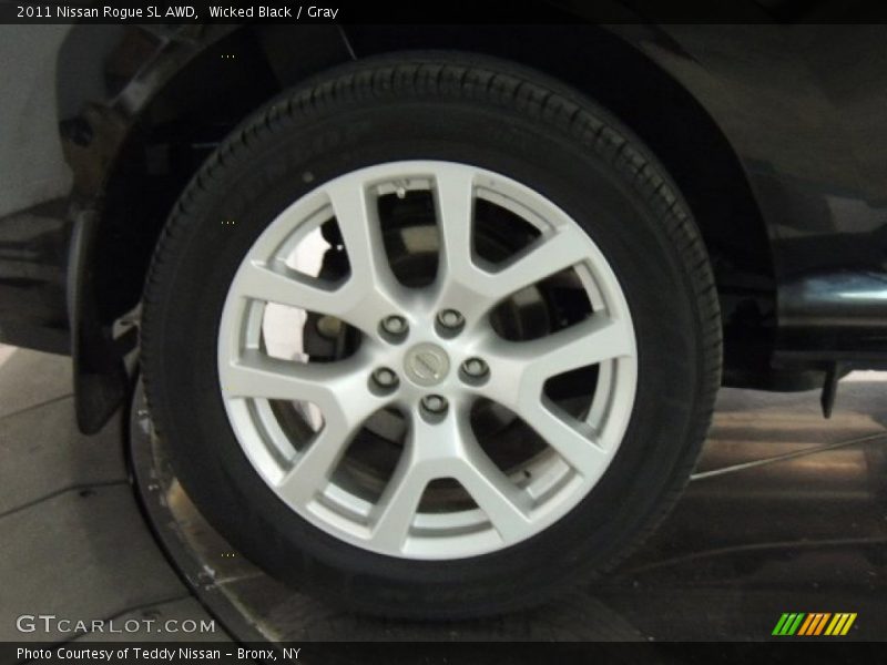 Wicked Black / Gray 2011 Nissan Rogue SL AWD