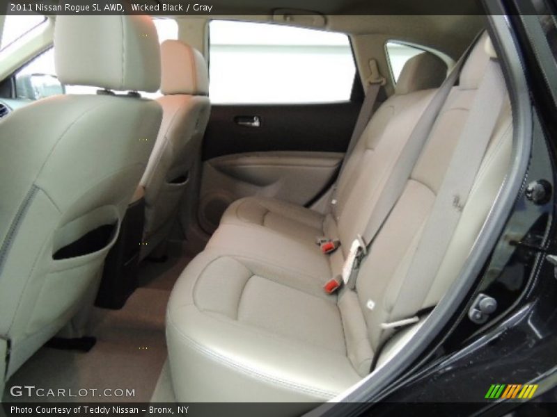 Wicked Black / Gray 2011 Nissan Rogue SL AWD