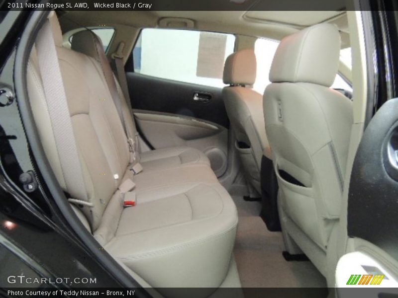 Wicked Black / Gray 2011 Nissan Rogue SL AWD