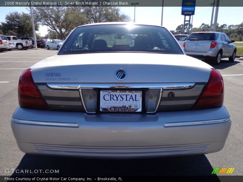 Silver Birch Metallic / Charcoal Black 2008 Mercury Grand Marquis LS