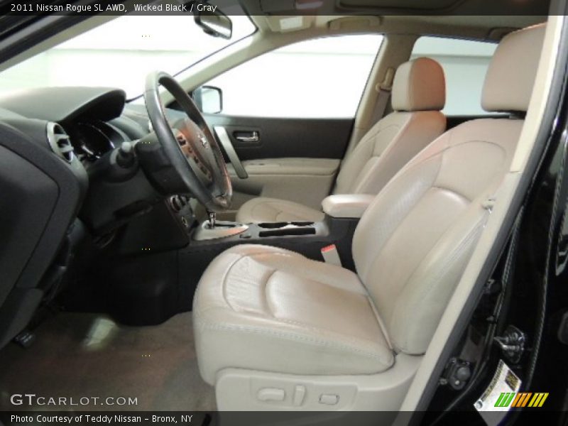 Wicked Black / Gray 2011 Nissan Rogue SL AWD