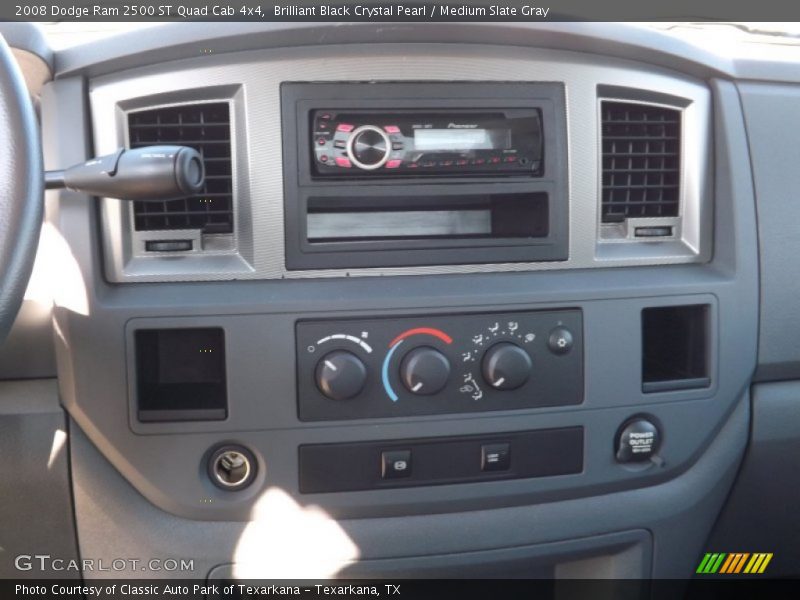 Brilliant Black Crystal Pearl / Medium Slate Gray 2008 Dodge Ram 2500 ST Quad Cab 4x4