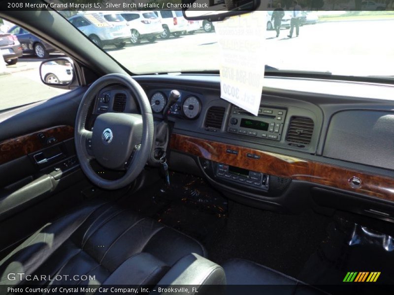 Silver Birch Metallic / Charcoal Black 2008 Mercury Grand Marquis LS