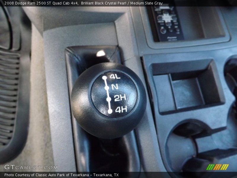 Brilliant Black Crystal Pearl / Medium Slate Gray 2008 Dodge Ram 2500 ST Quad Cab 4x4