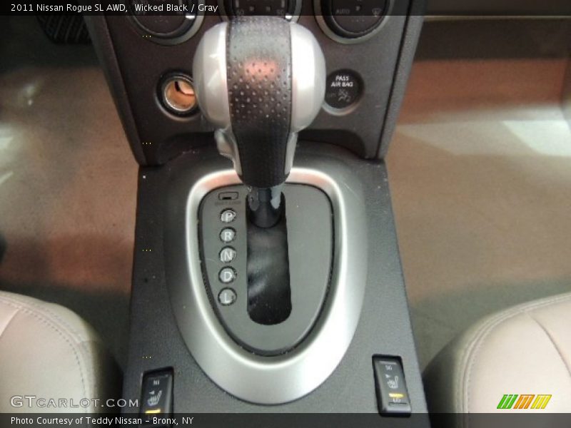 Wicked Black / Gray 2011 Nissan Rogue SL AWD