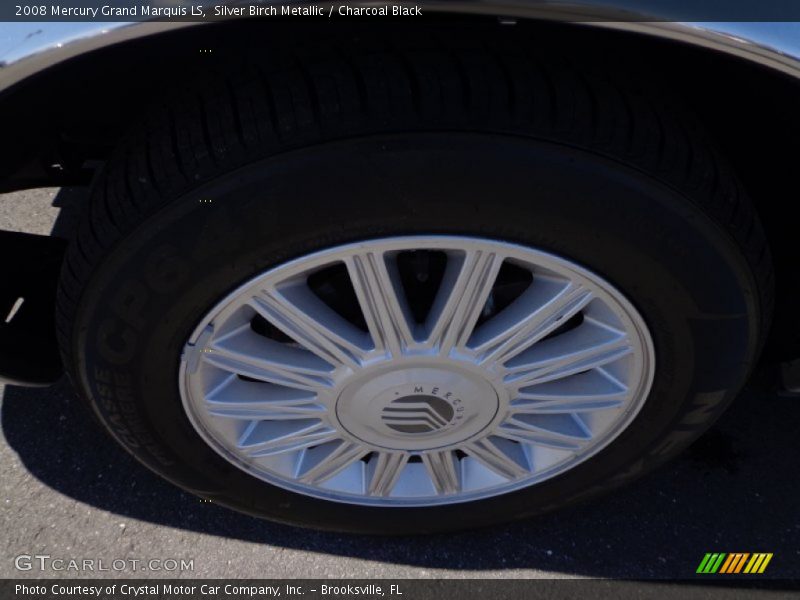 Silver Birch Metallic / Charcoal Black 2008 Mercury Grand Marquis LS