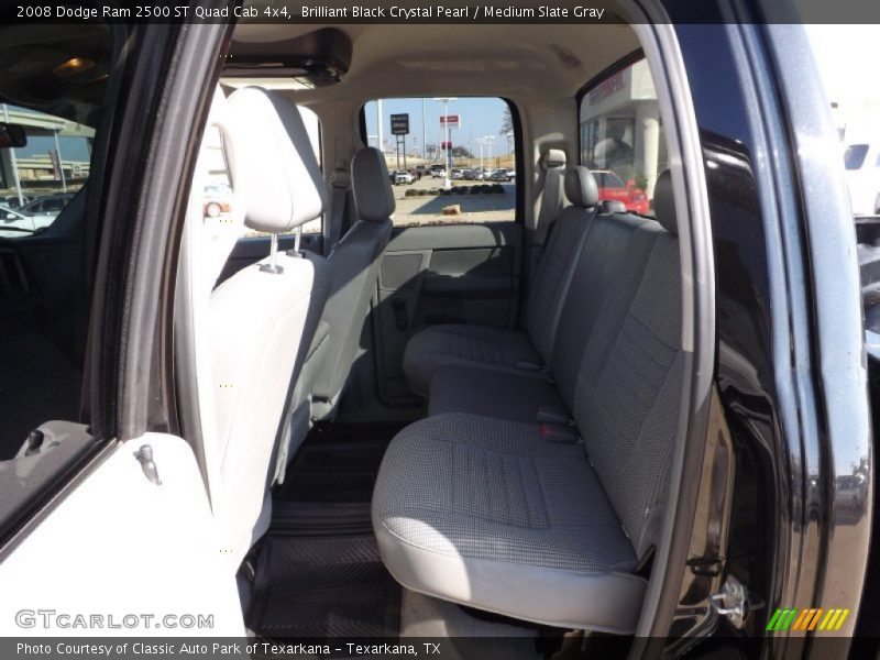 Brilliant Black Crystal Pearl / Medium Slate Gray 2008 Dodge Ram 2500 ST Quad Cab 4x4