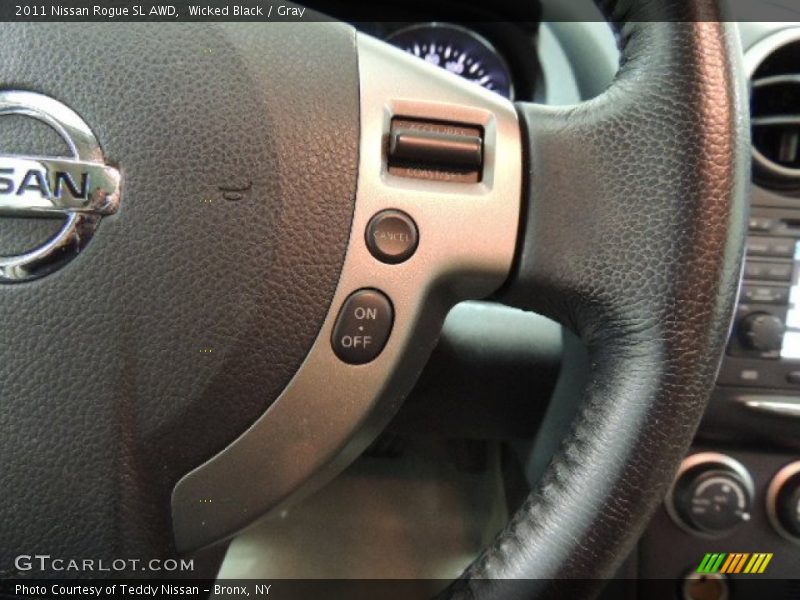 Wicked Black / Gray 2011 Nissan Rogue SL AWD