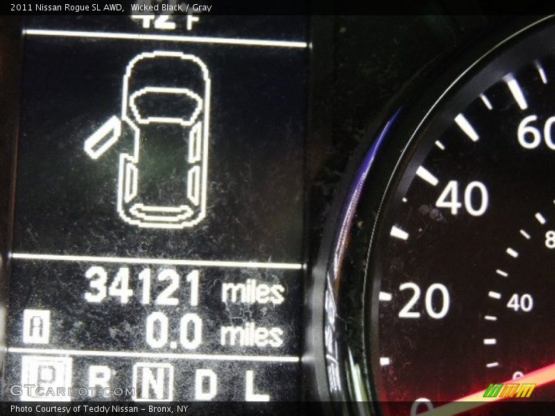 Wicked Black / Gray 2011 Nissan Rogue SL AWD