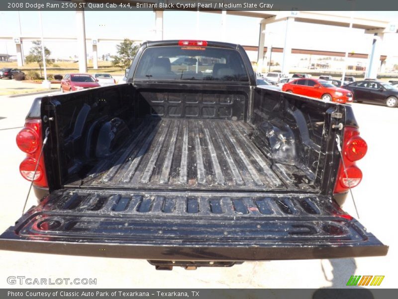 Brilliant Black Crystal Pearl / Medium Slate Gray 2008 Dodge Ram 2500 ST Quad Cab 4x4