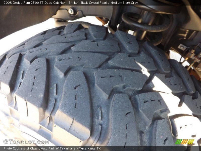 Brilliant Black Crystal Pearl / Medium Slate Gray 2008 Dodge Ram 2500 ST Quad Cab 4x4