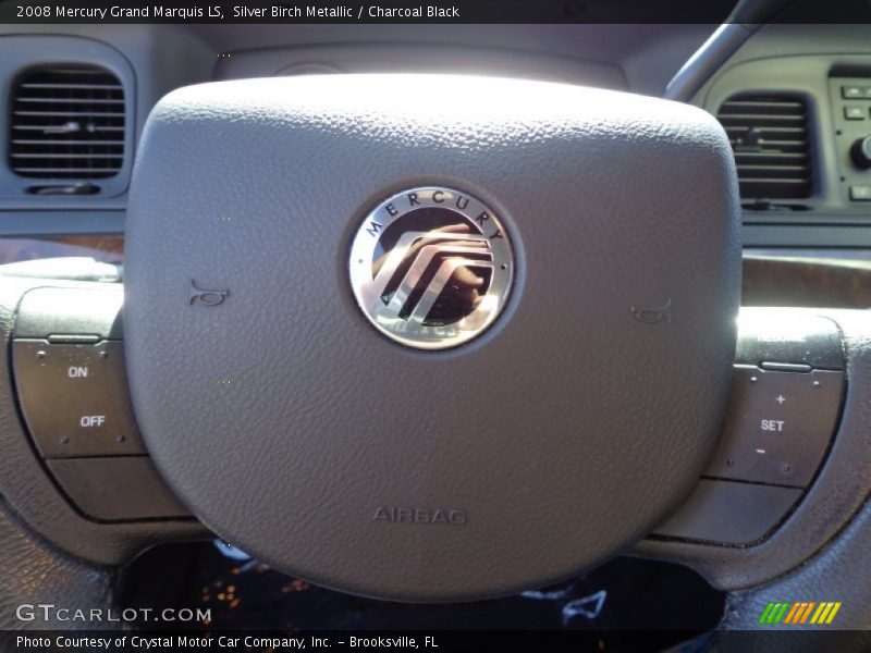 Silver Birch Metallic / Charcoal Black 2008 Mercury Grand Marquis LS
