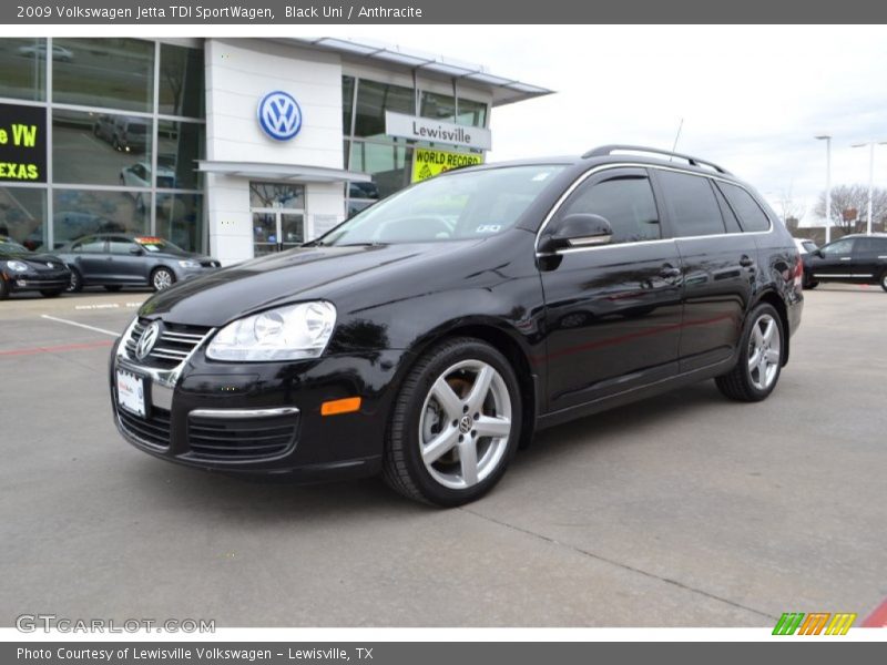 Black Uni / Anthracite 2009 Volkswagen Jetta TDI SportWagen