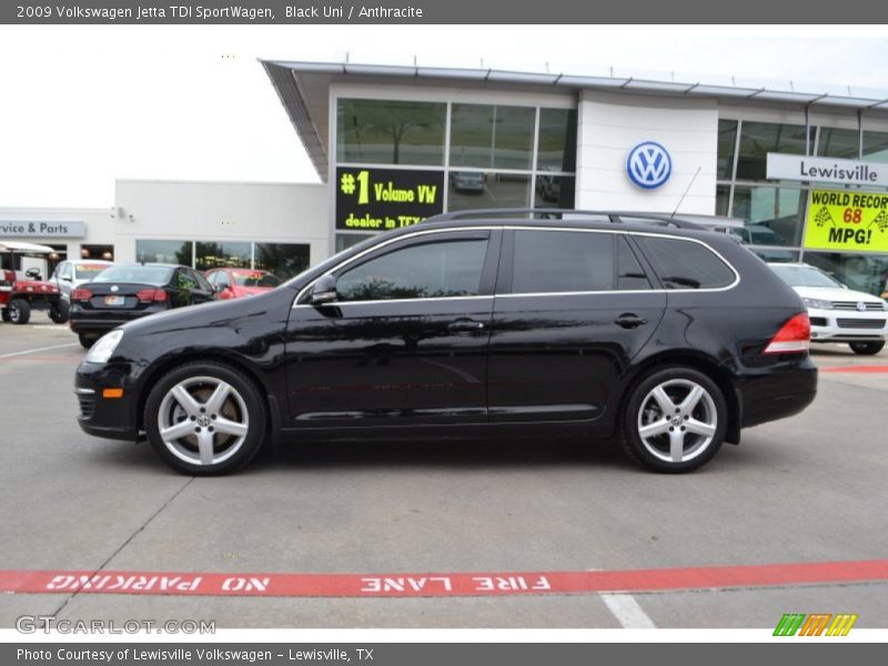 Black Uni / Anthracite 2009 Volkswagen Jetta TDI SportWagen