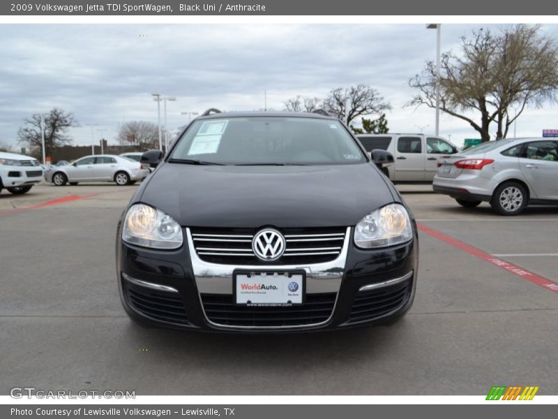 Black Uni / Anthracite 2009 Volkswagen Jetta TDI SportWagen