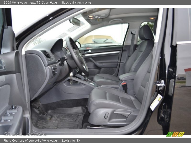  2009 Jetta TDI SportWagen Anthracite Interior
