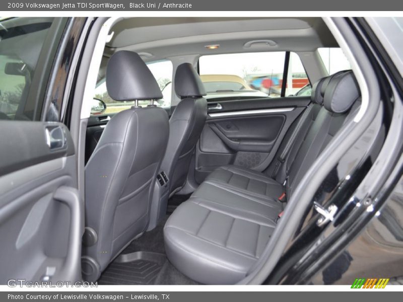 Rear Seat of 2009 Jetta TDI SportWagen