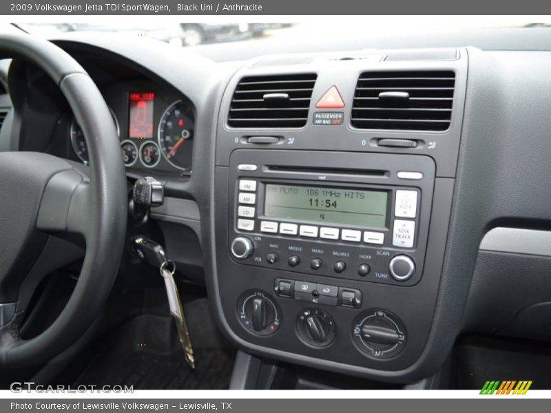 Controls of 2009 Jetta TDI SportWagen