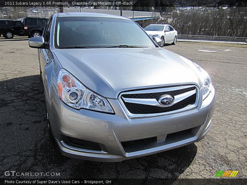 Graphite Gray Metallic / Off-Black 2011 Subaru Legacy 3.6R Premium