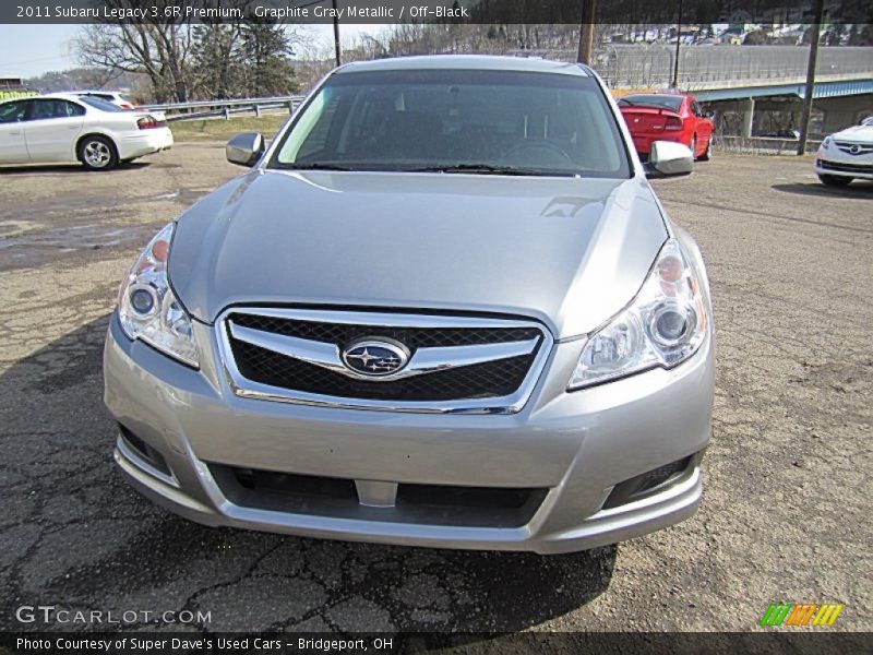 Graphite Gray Metallic / Off-Black 2011 Subaru Legacy 3.6R Premium