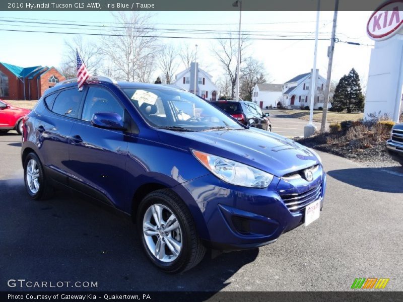 Iris Blue / Taupe 2010 Hyundai Tucson GLS AWD