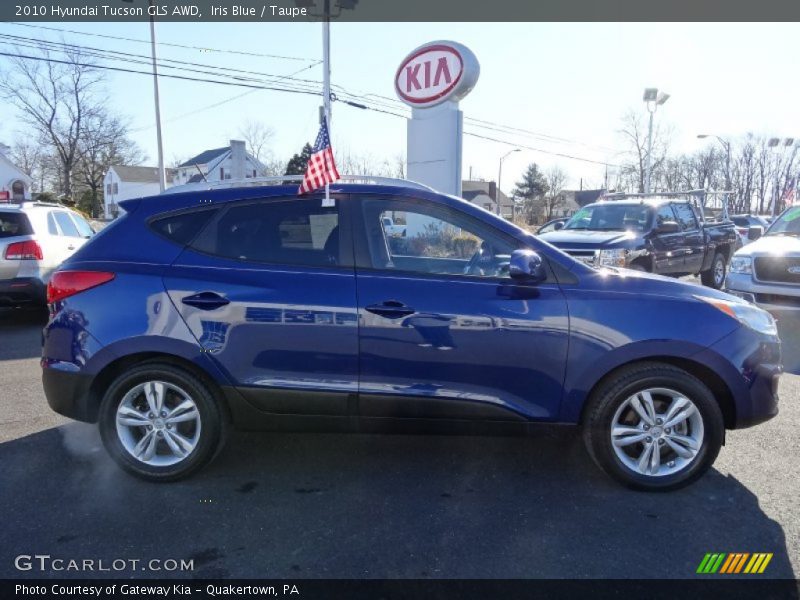 Iris Blue / Taupe 2010 Hyundai Tucson GLS AWD