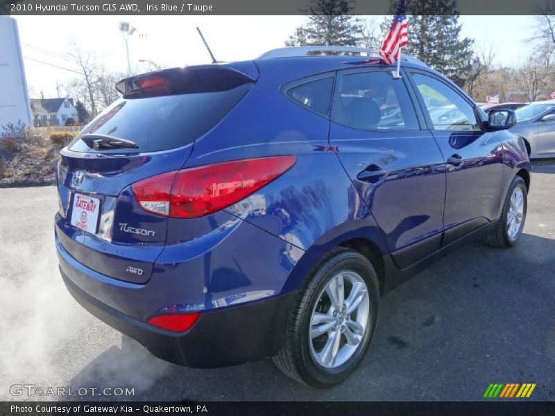 Iris Blue / Taupe 2010 Hyundai Tucson GLS AWD