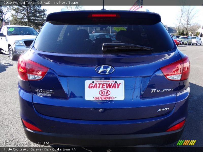 Iris Blue / Taupe 2010 Hyundai Tucson GLS AWD