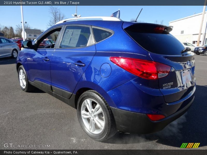 Iris Blue / Taupe 2010 Hyundai Tucson GLS AWD