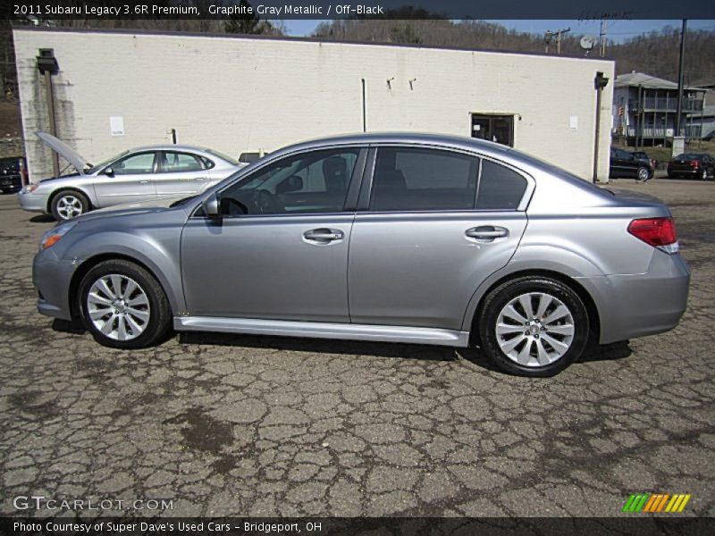 Graphite Gray Metallic / Off-Black 2011 Subaru Legacy 3.6R Premium