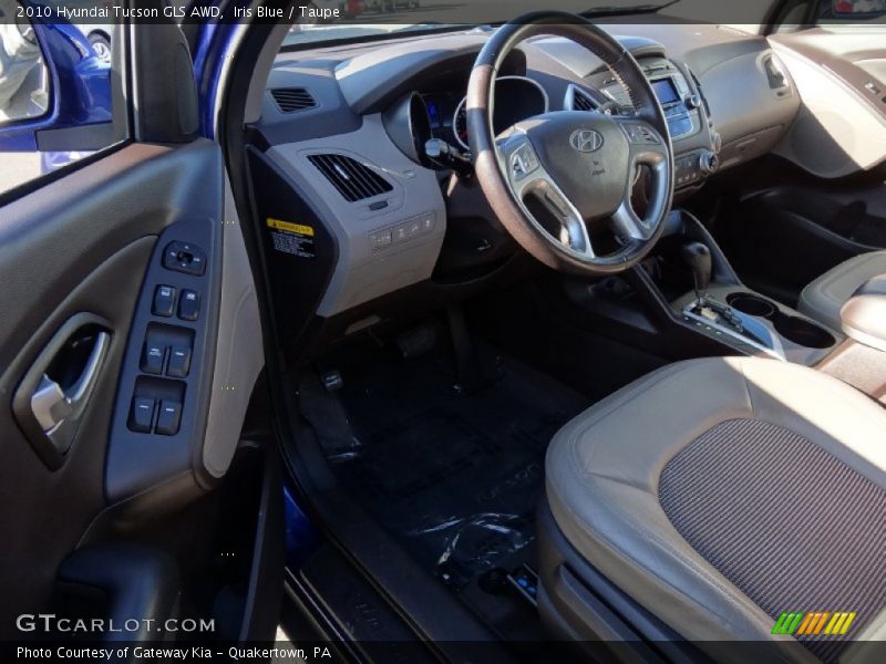 Iris Blue / Taupe 2010 Hyundai Tucson GLS AWD