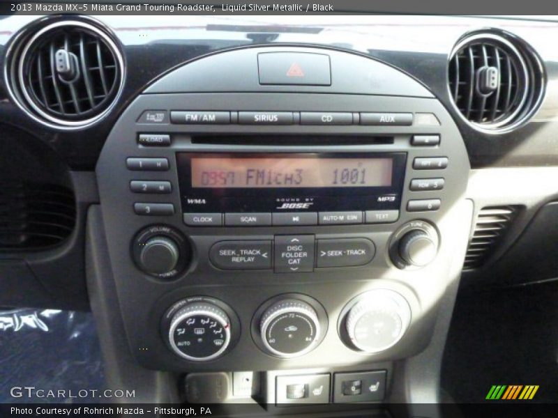 Controls of 2013 MX-5 Miata Grand Touring Roadster