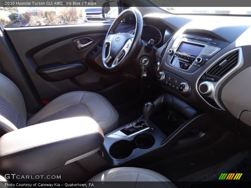 Iris Blue / Taupe 2010 Hyundai Tucson GLS AWD