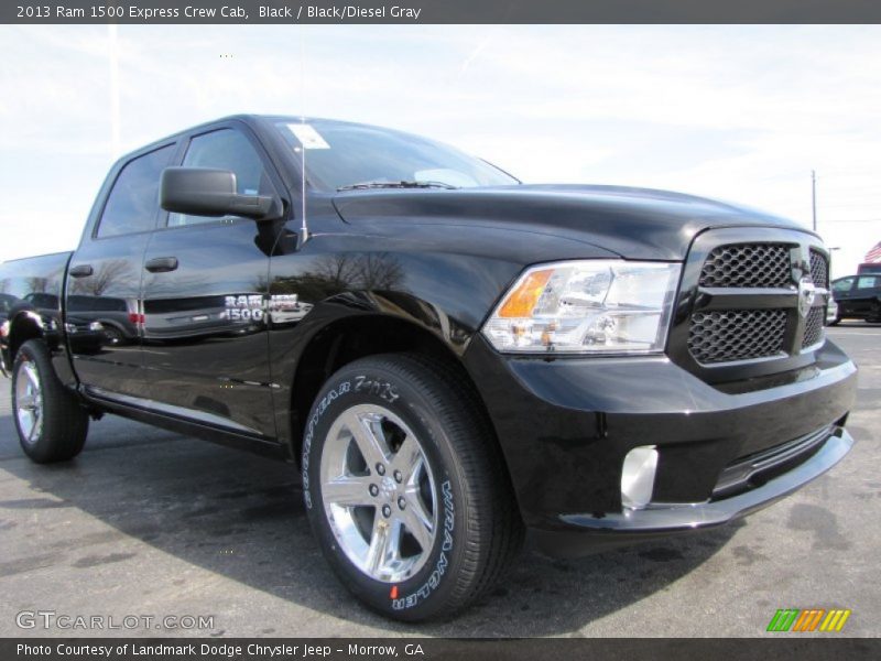 Black / Black/Diesel Gray 2013 Ram 1500 Express Crew Cab