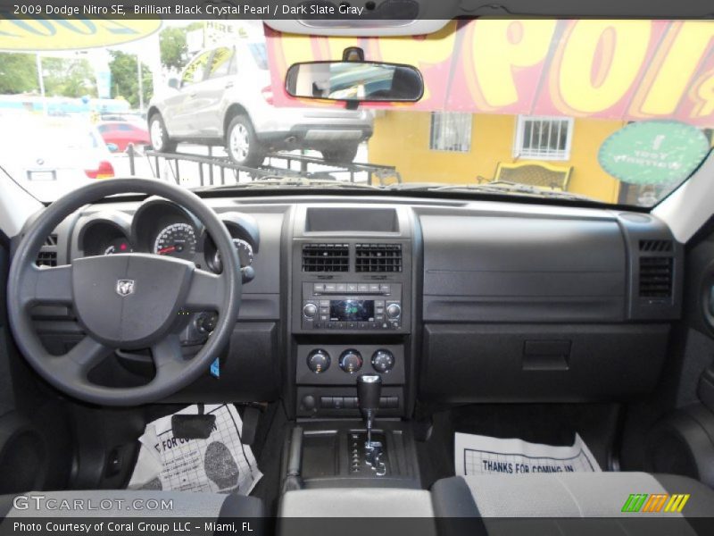 Brilliant Black Crystal Pearl / Dark Slate Gray 2009 Dodge Nitro SE